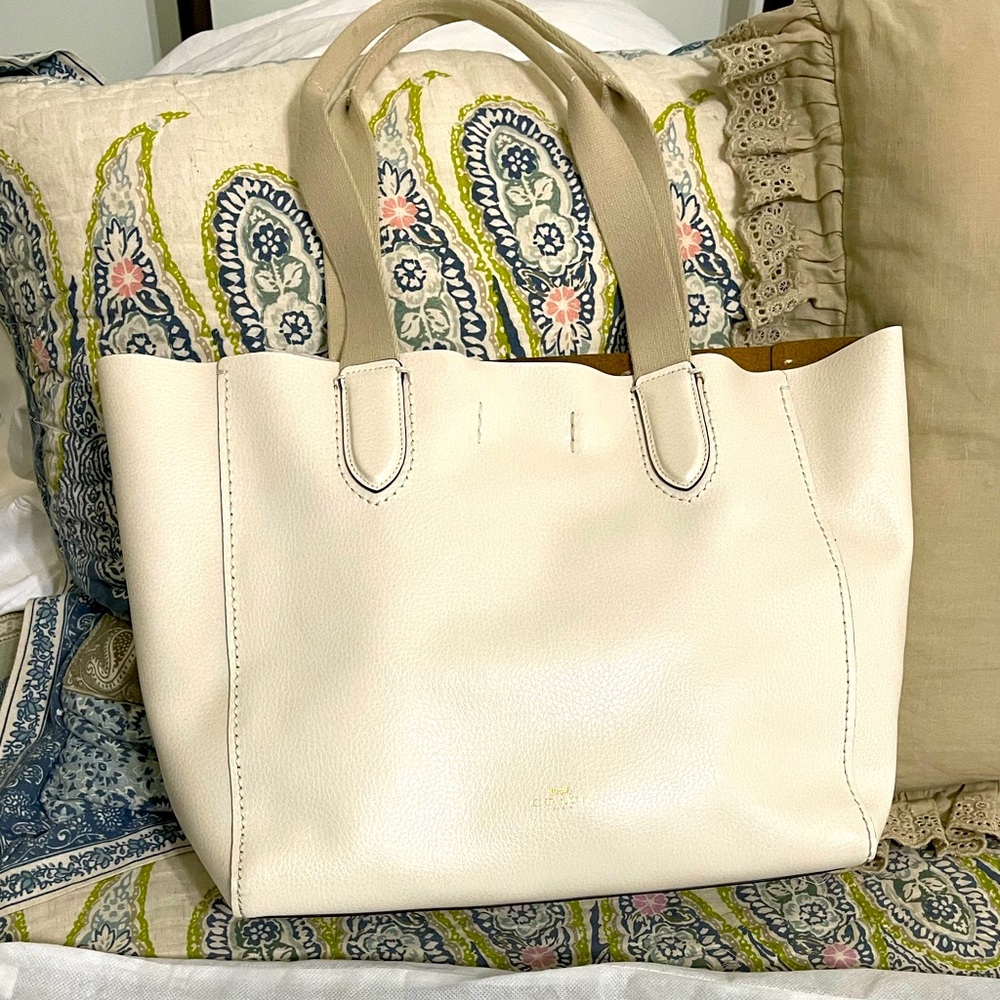 Coach all leather purse